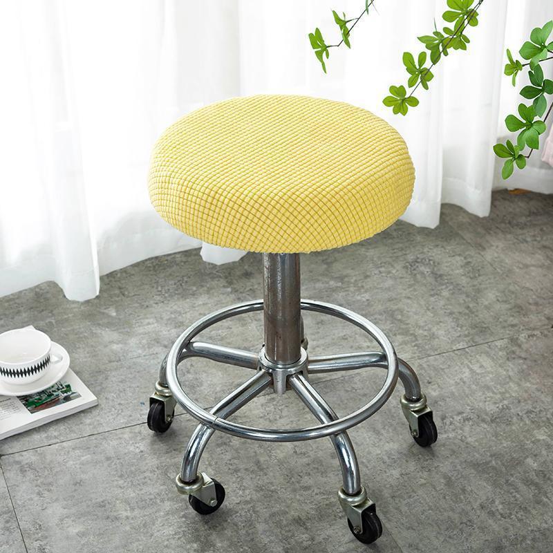 Round Stool Cover Swivel Chair Cover Round Bar Beauty Salon Chair Cover
