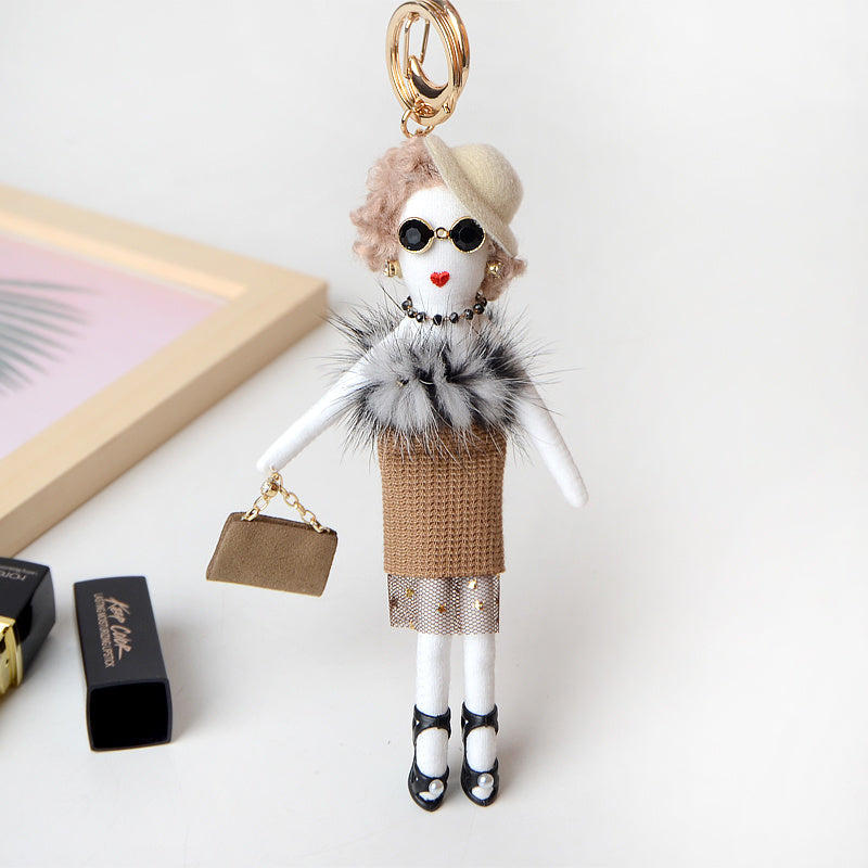 Fur Accessories Female Lady Mink Hair Pendant