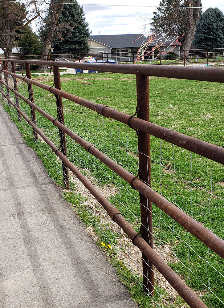 Farm Fence 5ft X 164ft 13Gauge Heavy Zinc Coating Cattle Fence,Galvanized Field Wire Fencing Deer Fence,Goat Fence,Hog Wire Fencing For Yard Livestock & Animals Protection