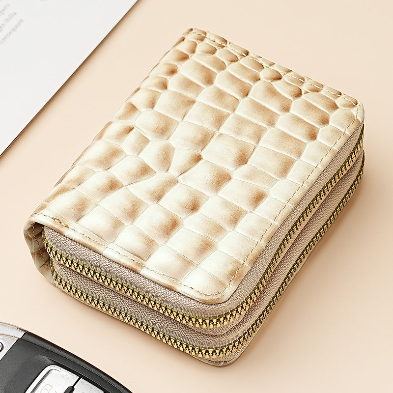 Large Capacity Card Sleeve Zipper Coin Purse For Women