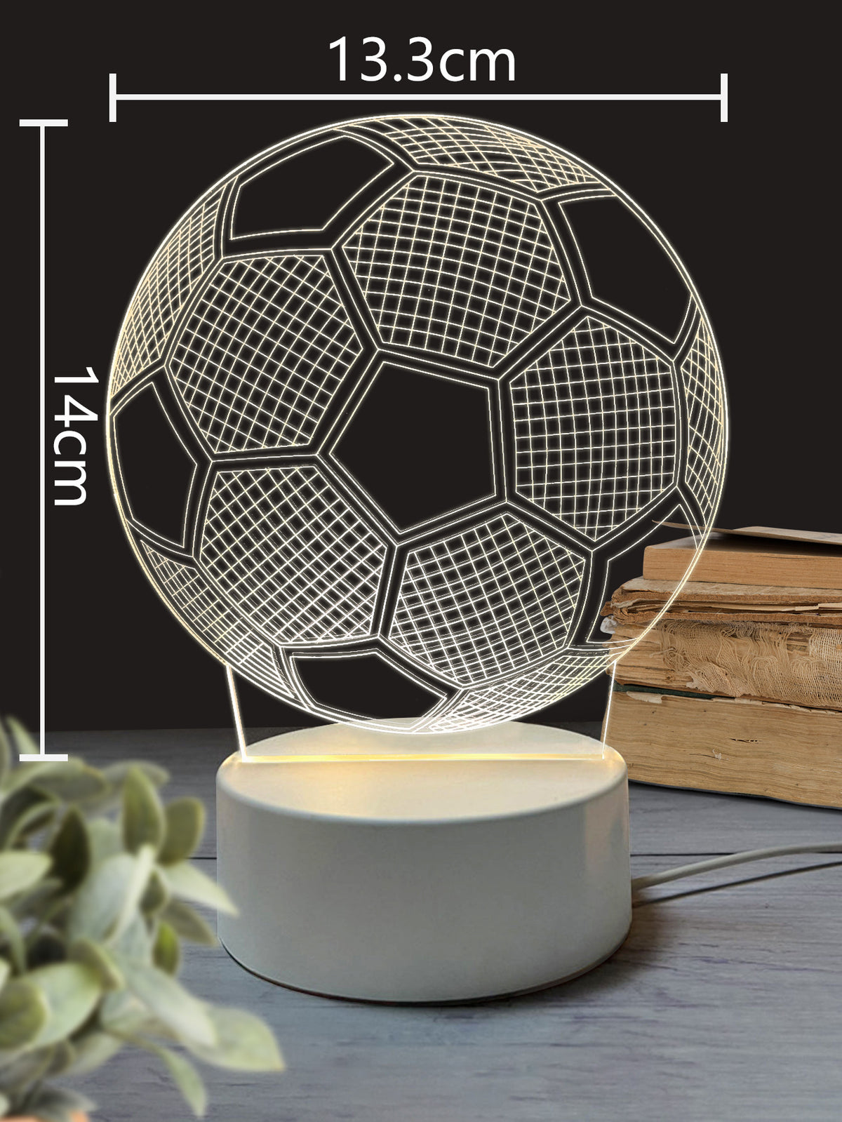 3Dd Small Night Lamp LED Light USB Light Luminous Ambience Light Bedroom