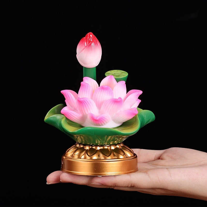 Colorful Lotus Plug-in Battery Dual-Purpose Pilot Lamp