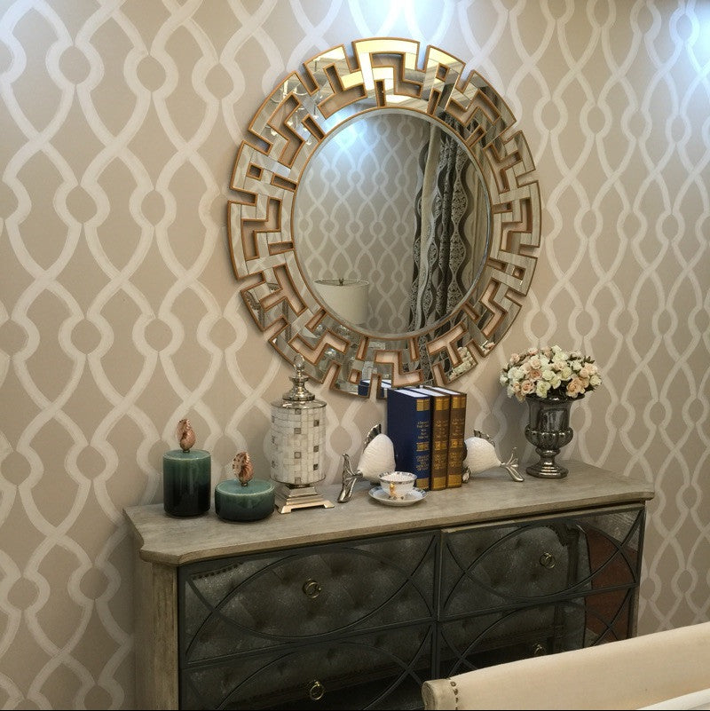European Style Creative Dining Side Hanging Mirror