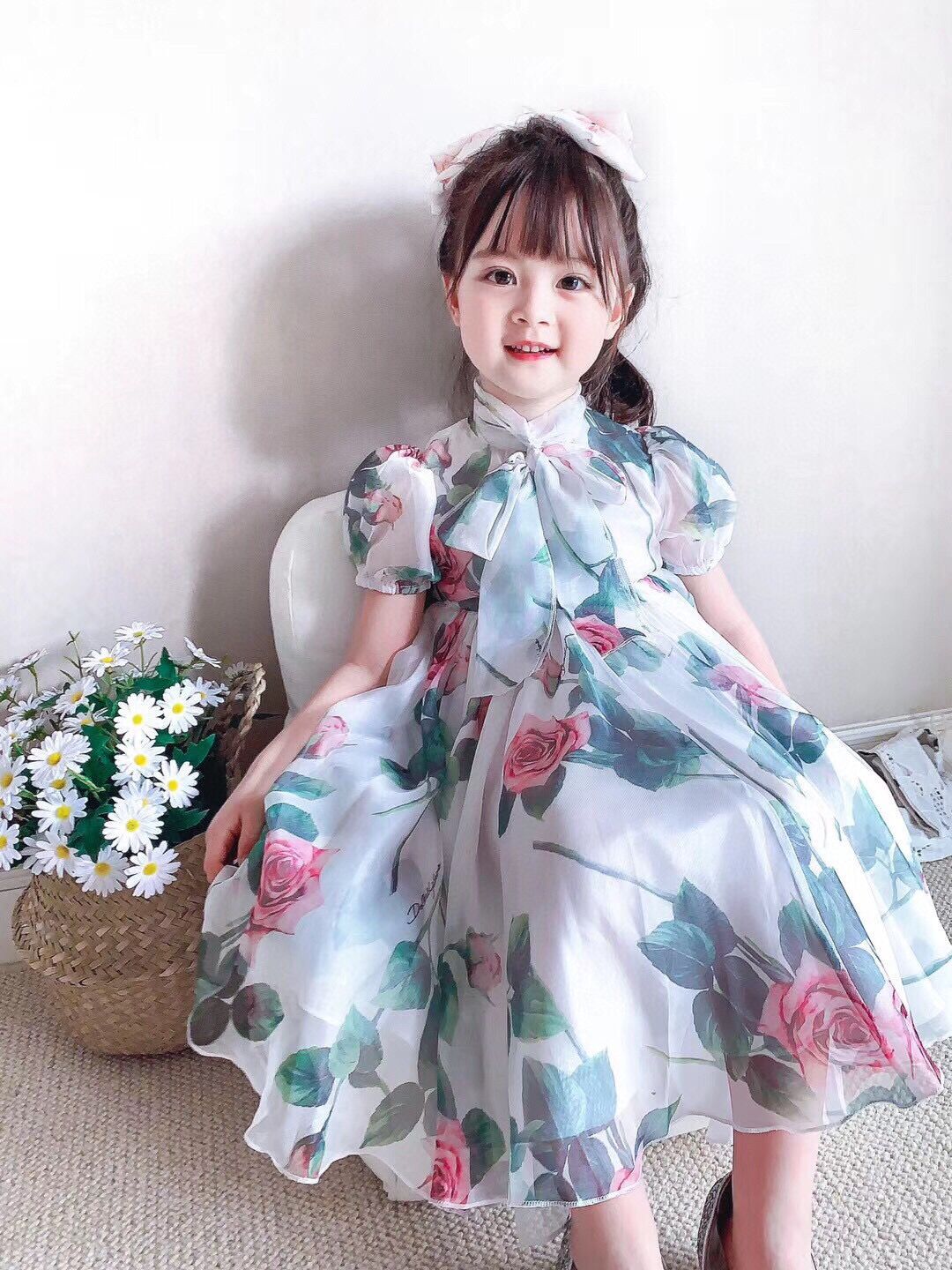 High End Children''s Customized Spring And Summer  Dress
