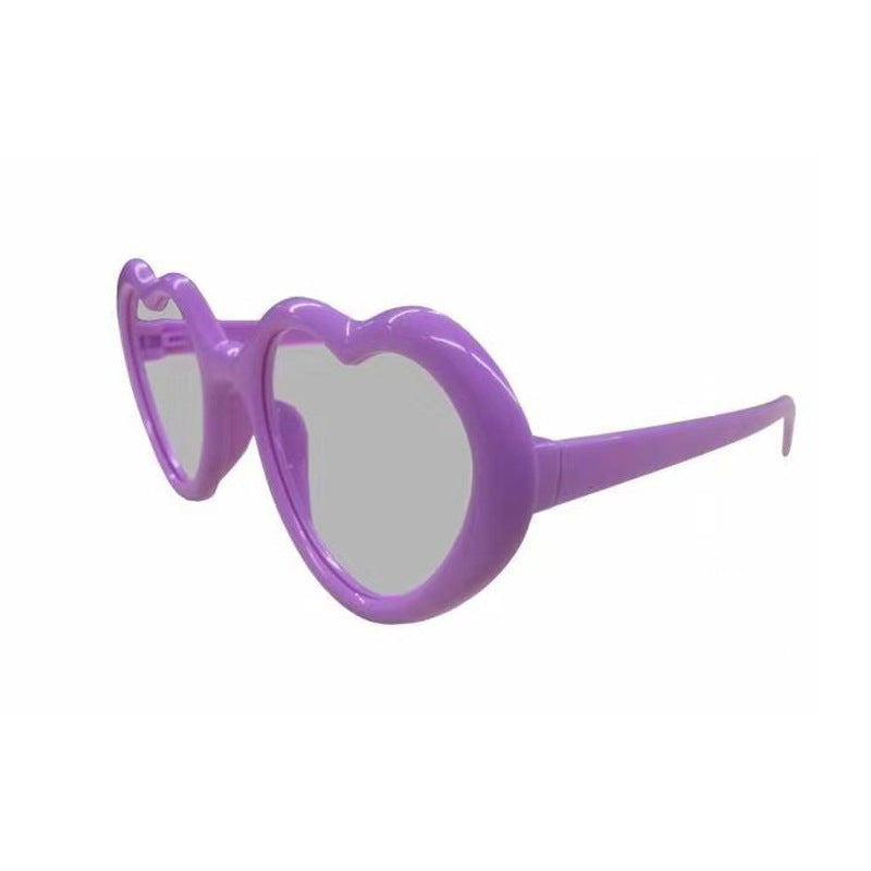 Heart-Shaped Lights Become Love Special Effects Glasses Sunglasses