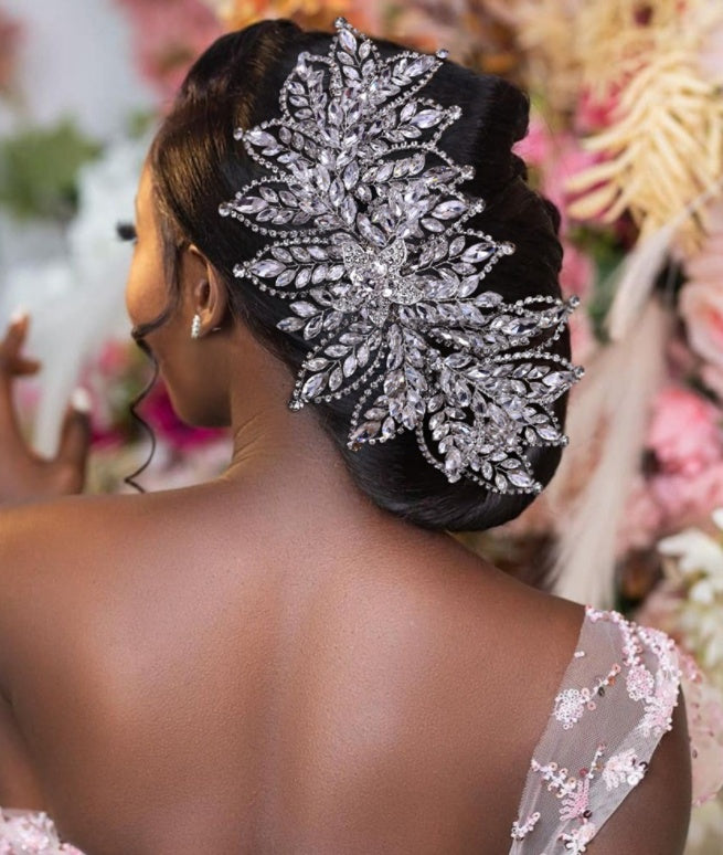 European And American Bridal Headdress Luxury Rhinestone Wide Headband
