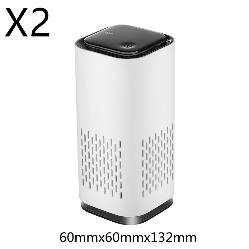 Spring New Arrival Mini Portable Car Air Purifiers with USB Cable Charging home Office HEPA Filter Car Air Purifier