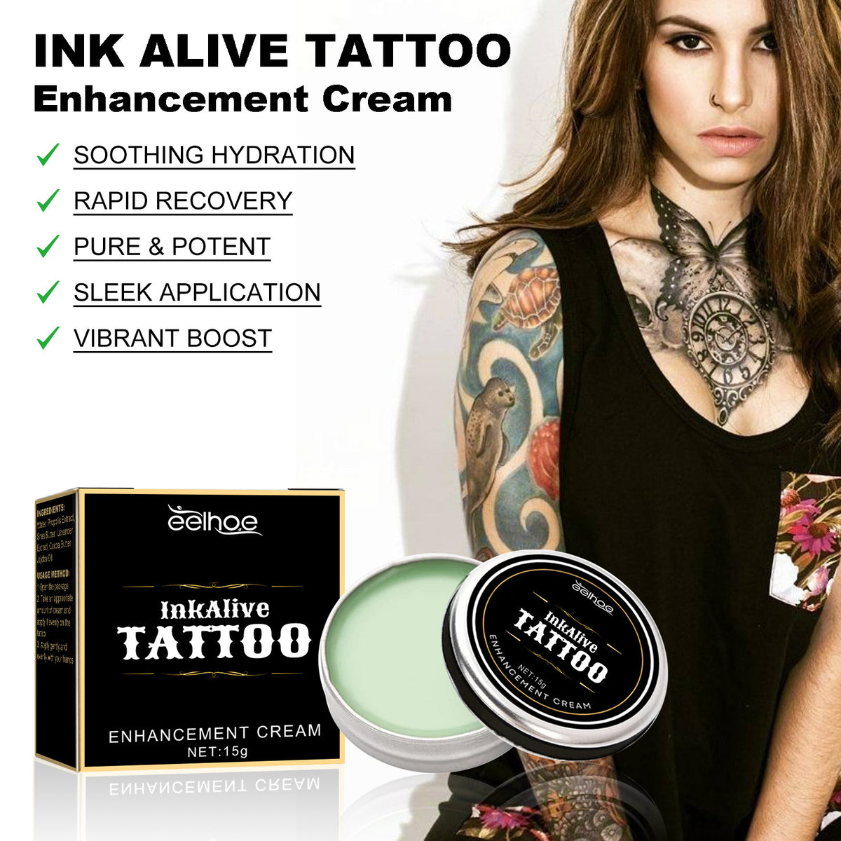 EELHOE Tattoo Repair Cream Tattoo Nourishing Moisturizing