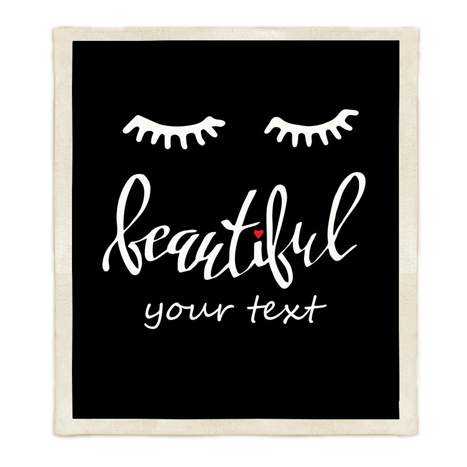 Thickened Double-Layer Eye  Digital Printed Airable Cover Square Blanket