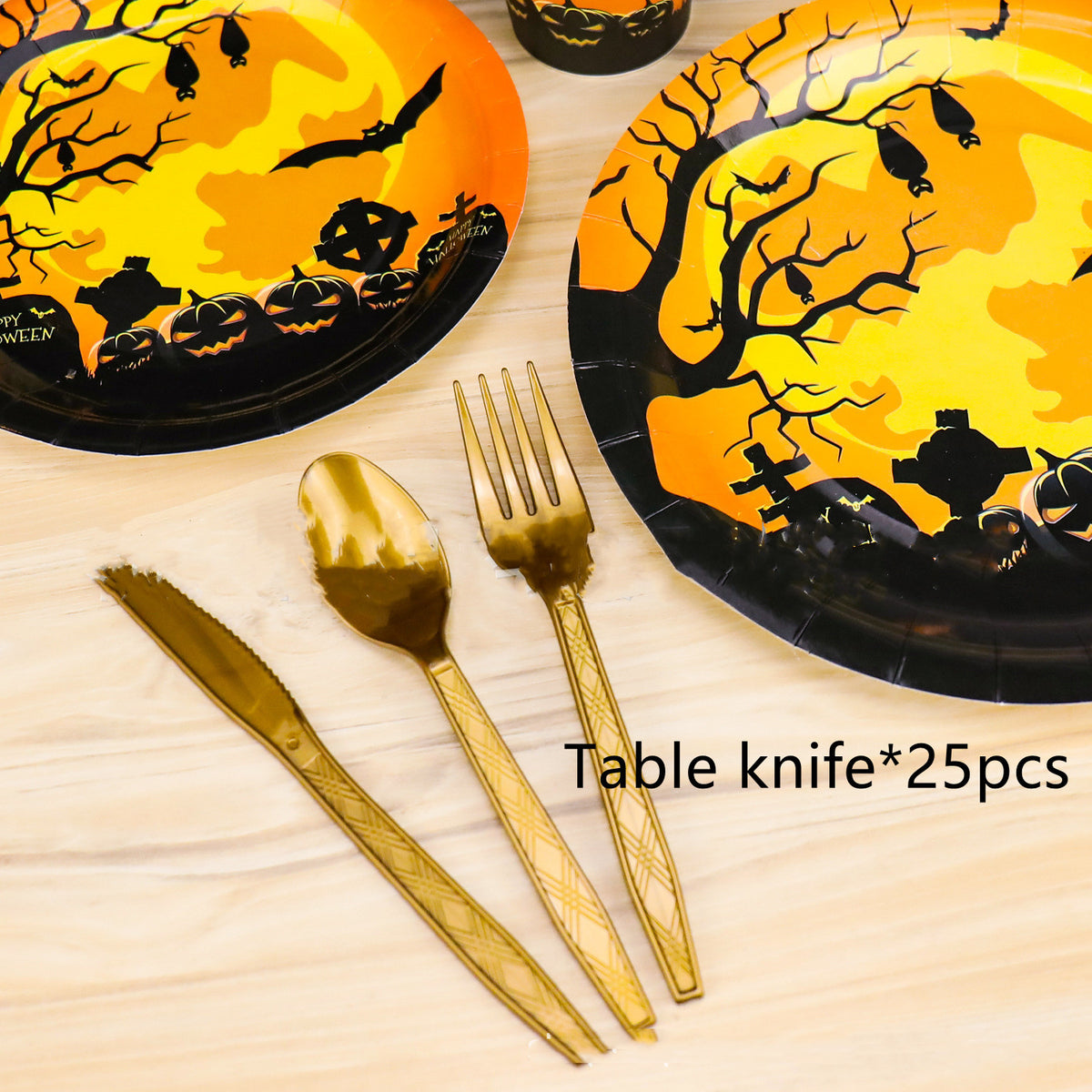 Halloween Party Tableware Paper Cups  Plates Paper Towels