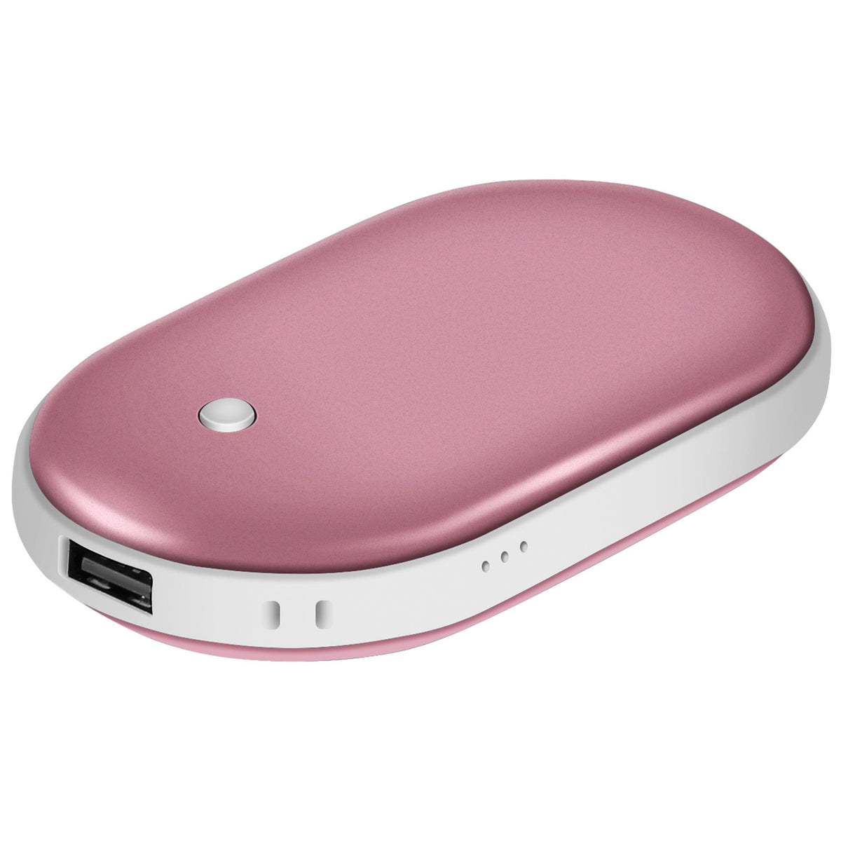 1Pc Portable Hand Warmer 5000mAh Power Bank Rechargeable Pocket Warmer Double-Sided Heating Handwarmer