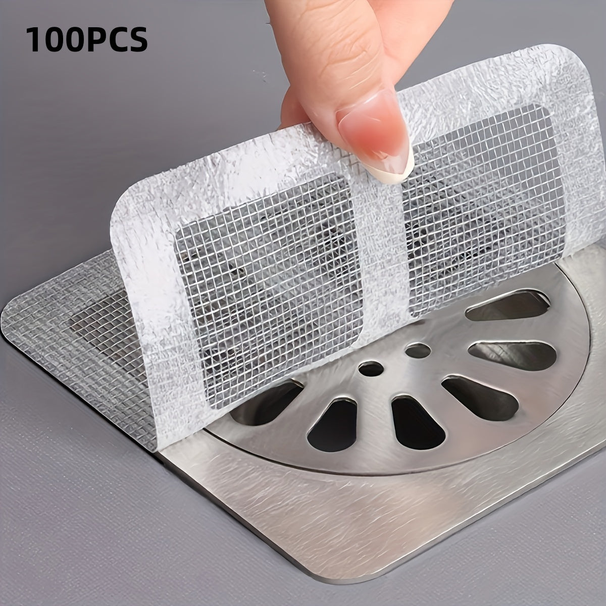 Floor Drain Sticker, Bathroom Hair Filter, Toilet Sewer Debris Filter, Anti-blockage, Screen Repair Self-adhesive Net, Super Practical