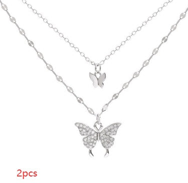 Colour Sparkling Clavicle Chain Choker Necklace For Women