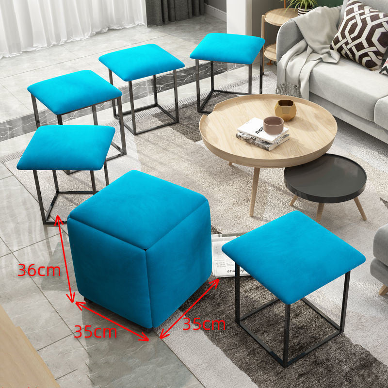 Rubik's Cube Stool Small Family Sofa For Shoes Small Bench
