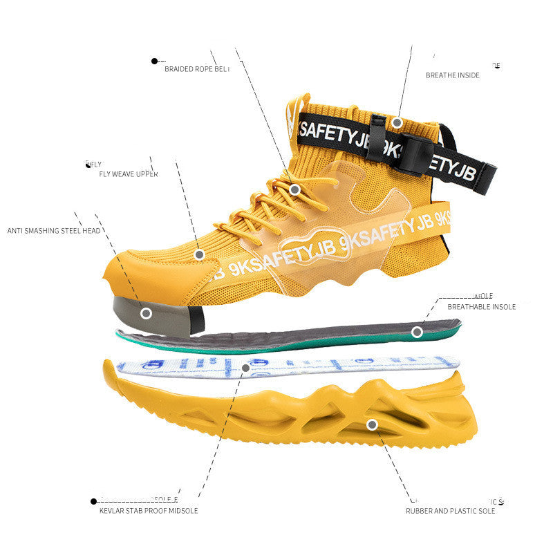 Lightweight And Comfortable Construction Site Shoes With Steel Toe Caps