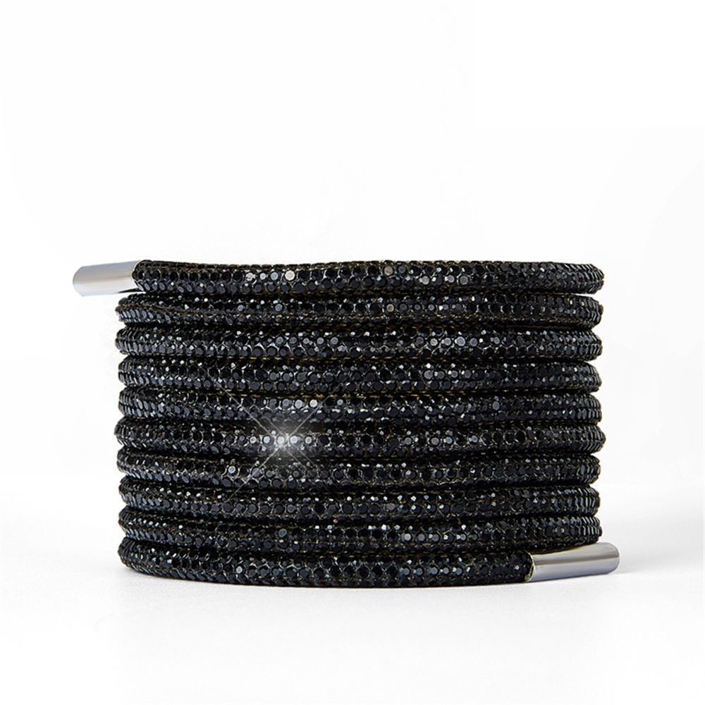 1PC Rhinestone Shoelaces Casual Sneaker Round Shoe Laces