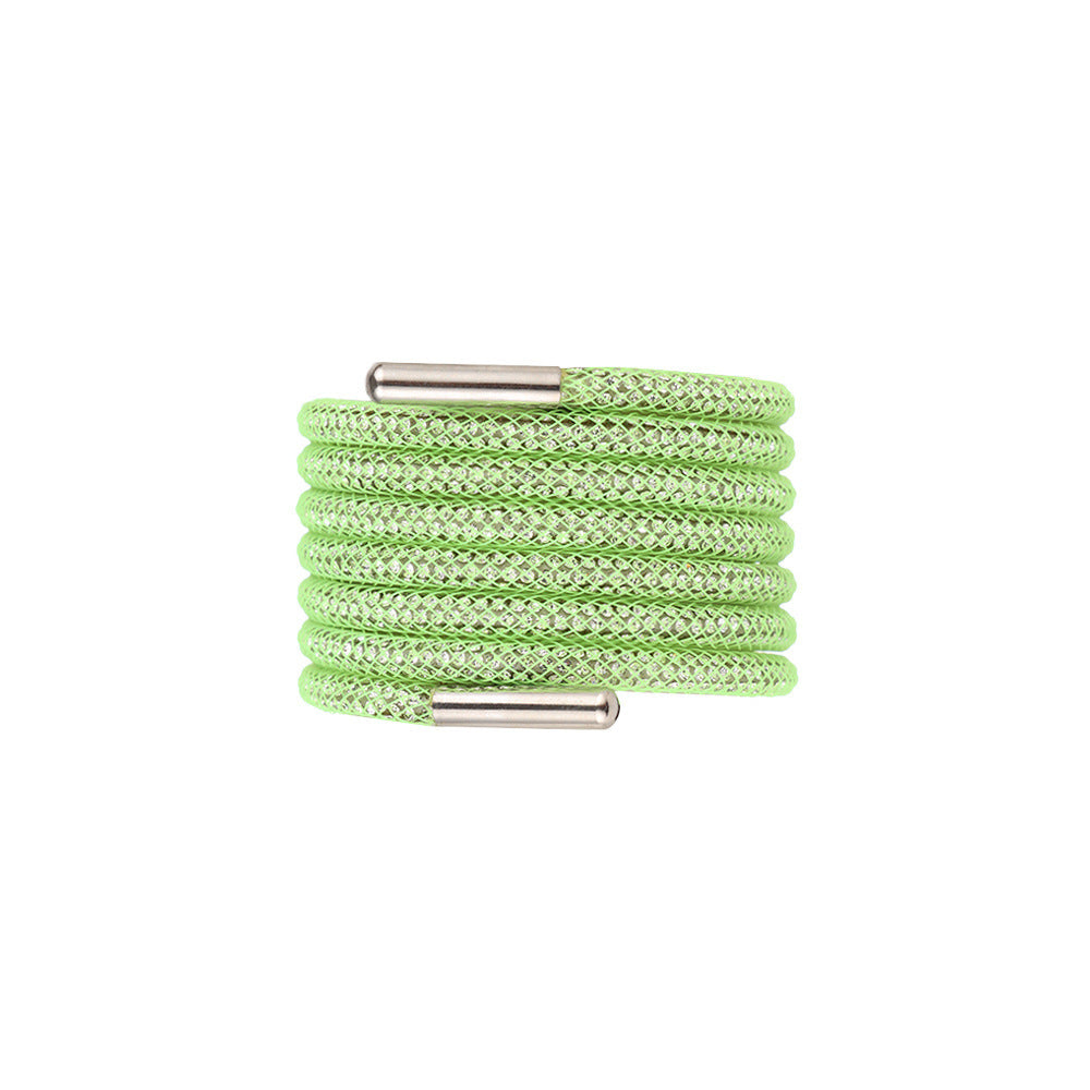 1PC Rhinestone Shoelaces Casual Sneaker Round Shoe Laces