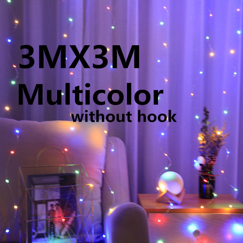 Copper Wire Curtain Lights Christmas Decoration Lantern String