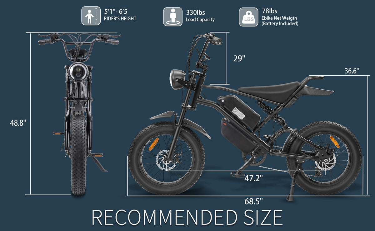 Ebike,1000W Motor,48V30Ah Battery,20 Inches,Maximum Speed 40-50KM