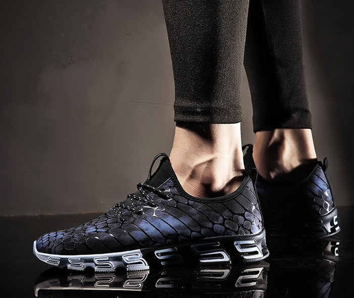 Autumn Fly Woven Youth Sports Shoes Men's Breathable Mesh Casual Shoes Korean Version of the Trend Running Shoes Men