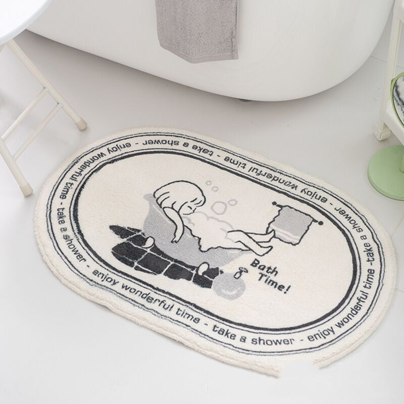 Bathroom Fashion Absorbent Non-Slip Floor Mat