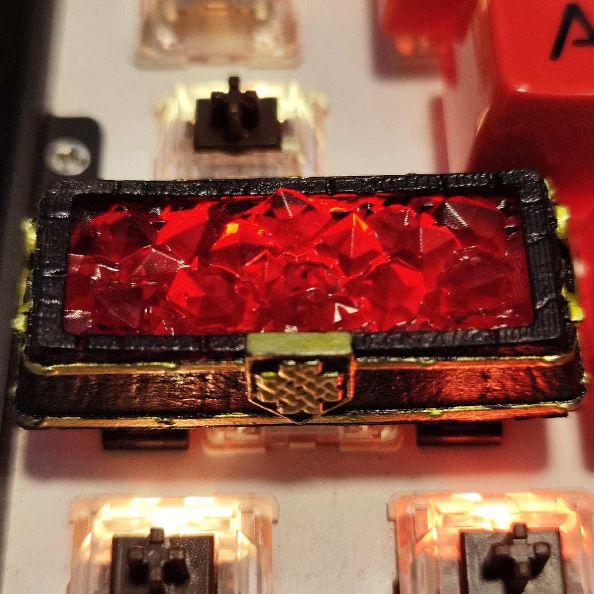 Fashion Mechanical Keyboard Flame Crystal Keycap