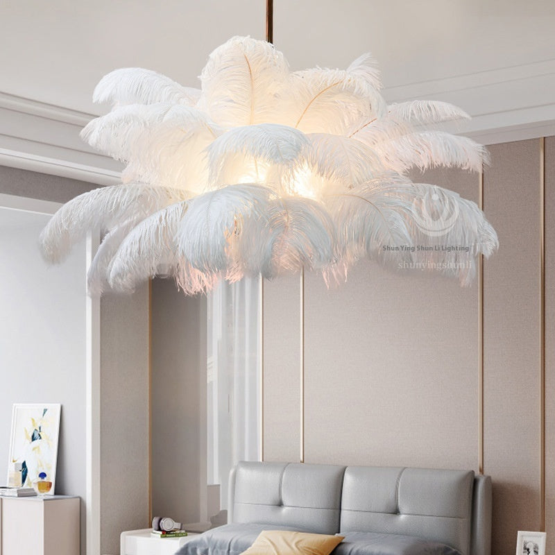 Modern Creative Feather Chandelier