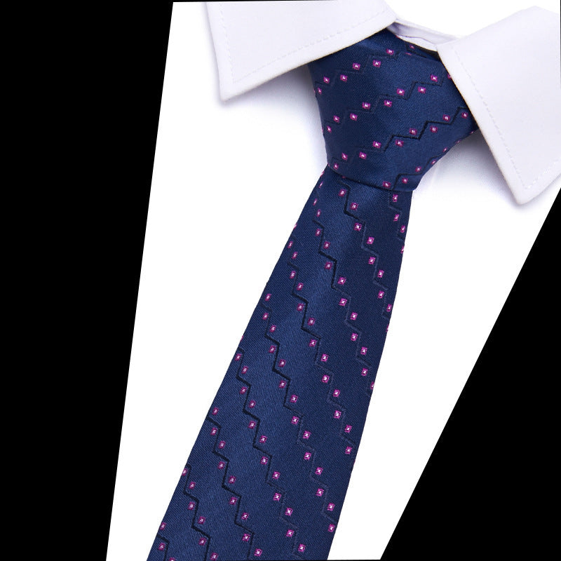 Men's Business Tie Wear Professional Suit Polyester Yarn