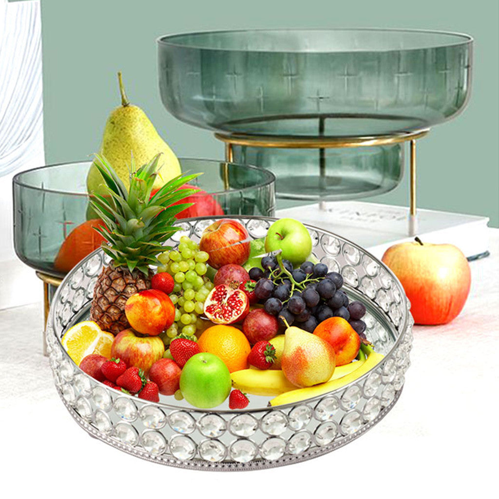 Home Living Room Coffee Table Glass Fruit Plate Creative And Simple