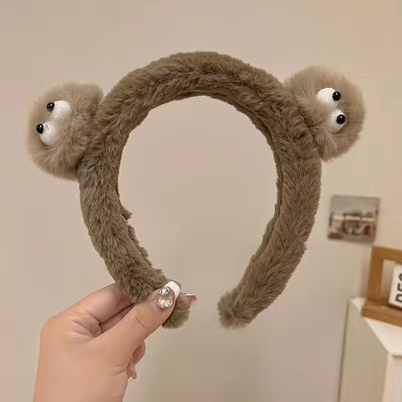 Cute Face Wash Hair Bands Female Cartoon Headwear Hair Band Headband Apply