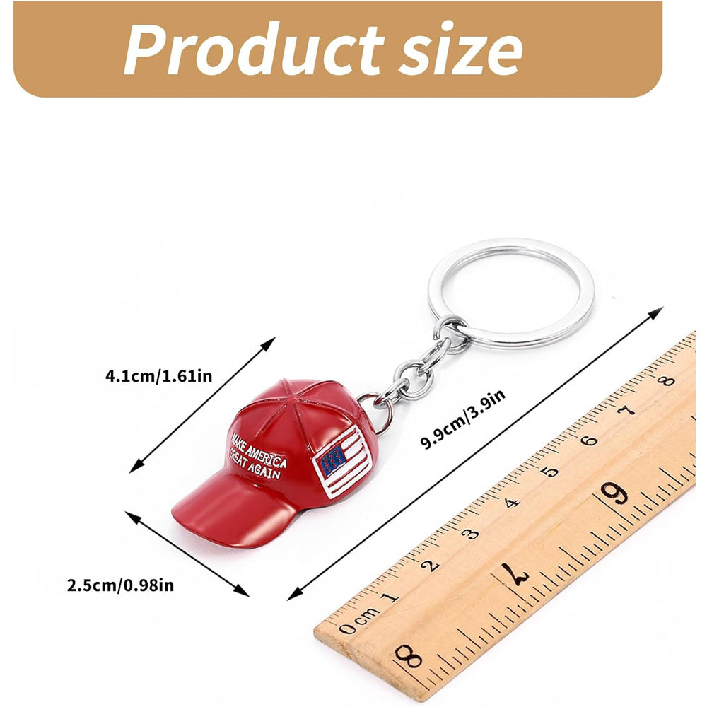 6PCS Trump Redcap Keychain Pendant Hanging Ornament
