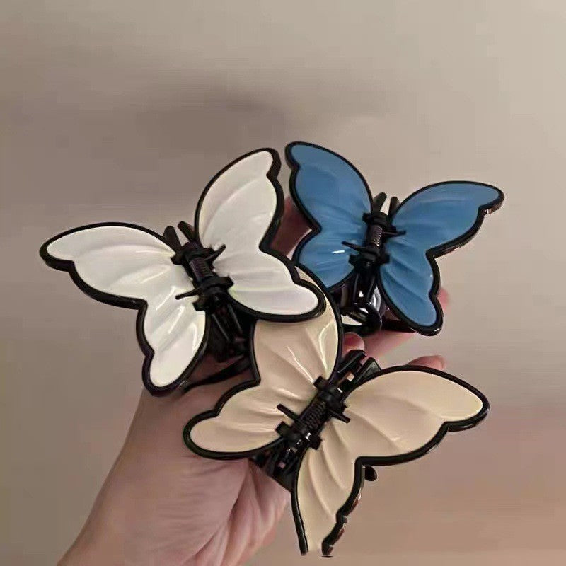 Vintage French Acrylic Butterfly Clasp