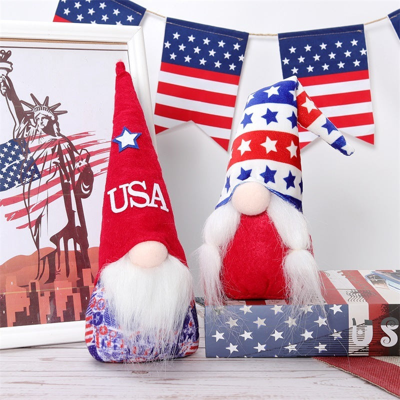 Independence Day Faceless Doll American National Day Doll