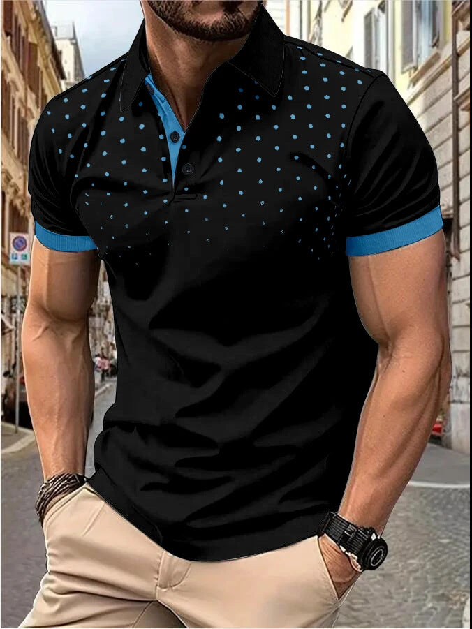 Plain Printing Series Men's Casual Short Sleeve