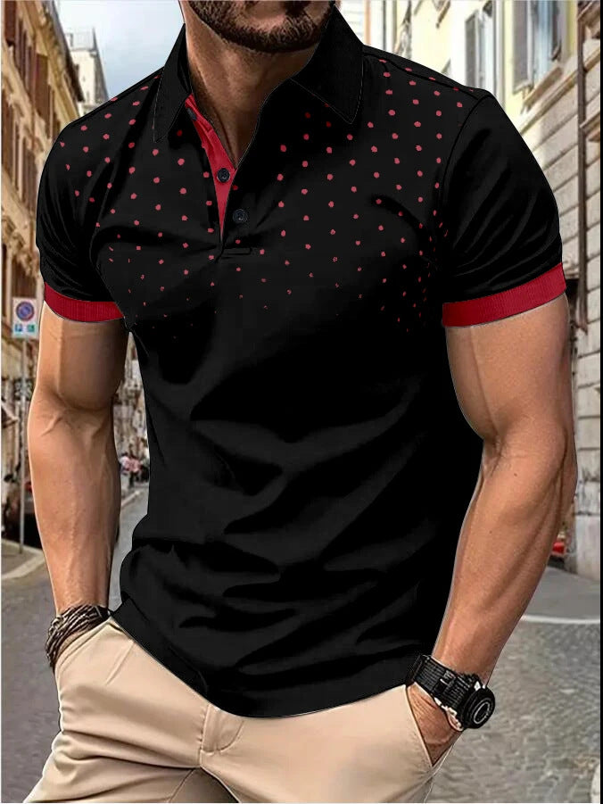 Plain Printing Series Men's Casual Short Sleeve