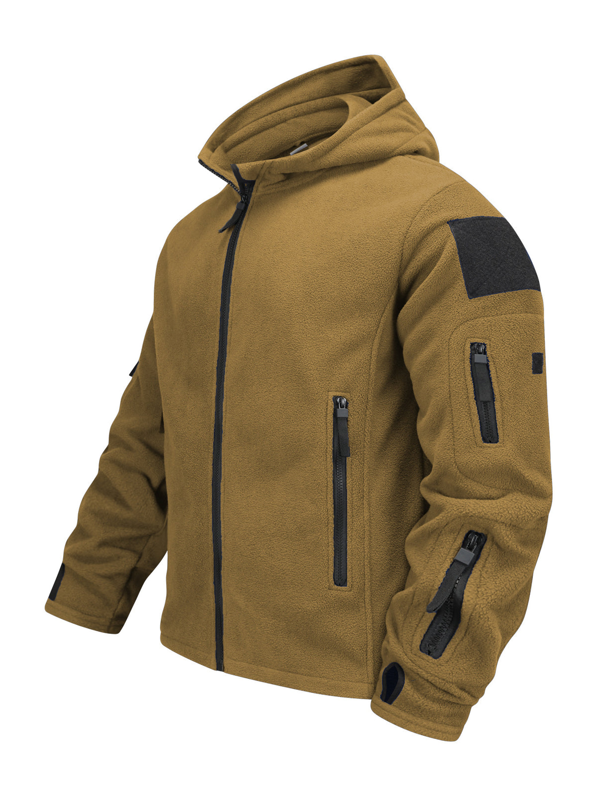 Men's Outdoor Keep Warm Fleece Cold-Proof Shell Jacket
