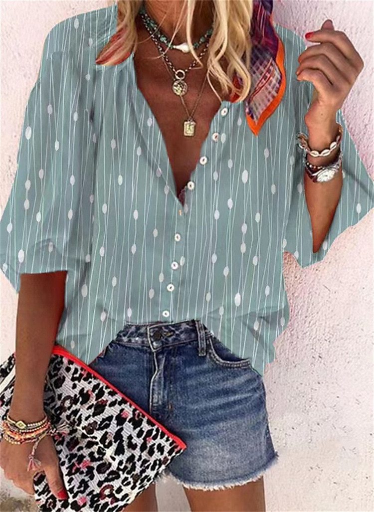 3d Flower Printed Long-Sleeved Top Female