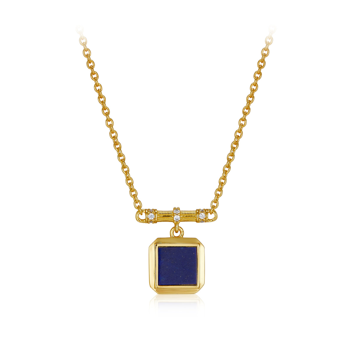 Sterling Silver Lapis Lazuli Malachite Necklace