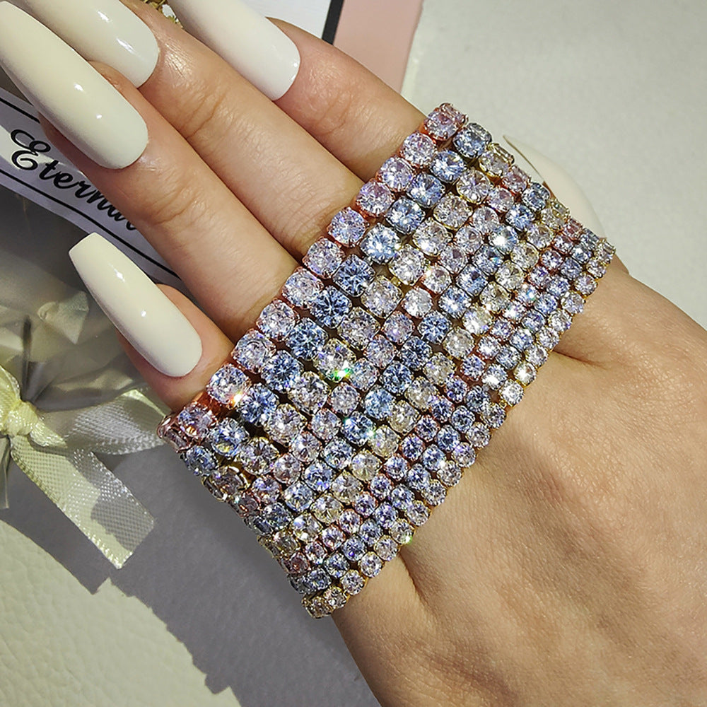 Tennis Bracelet Female Zircon Full Diamond Bracelet