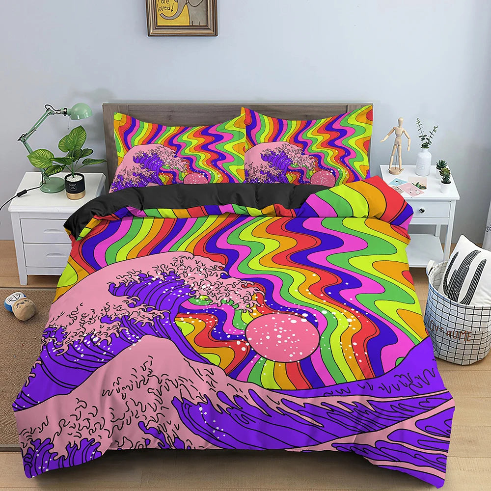 3D Bedding Suit Quilt Cover Pillowcase