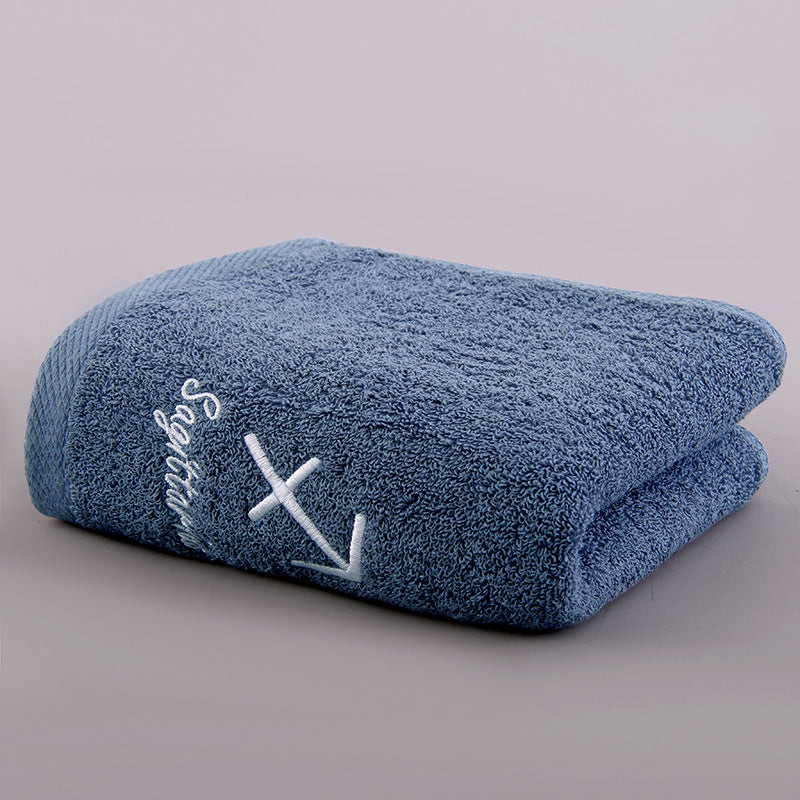 Constellation Bath Towel Plus-Sized Thick Absorbent Embroidery Face Washing