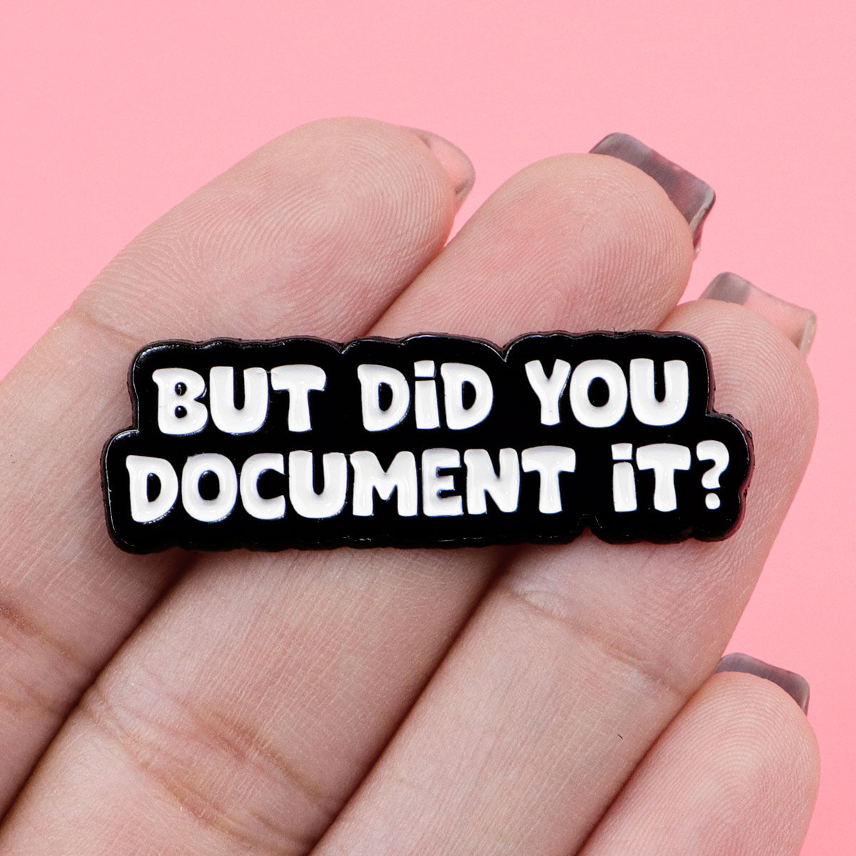 Cartoon Golden M Badge Creative Inspirational English Letters Jewelry Brooch