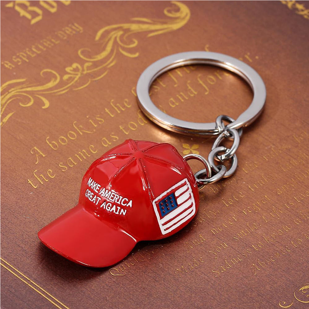 6PCS Trump Redcap Keychain Pendant Hanging Ornament