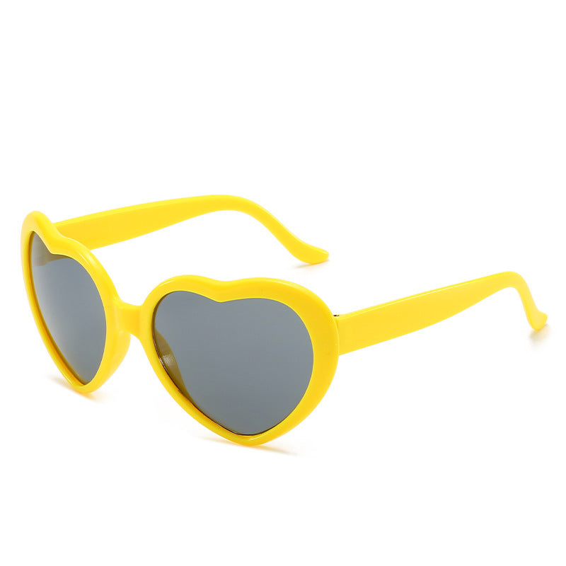 Heart-Shaped Lights Become Love Special Effects Glasses Sunglasses