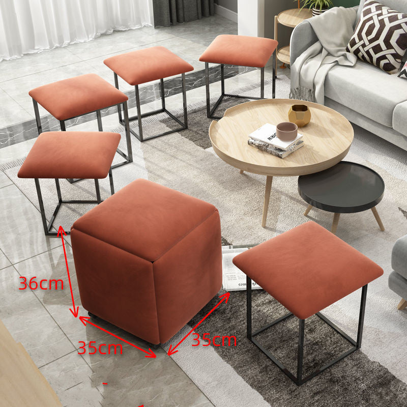 Rubik's Cube Stool Small Family Sofa For Shoes Small Bench