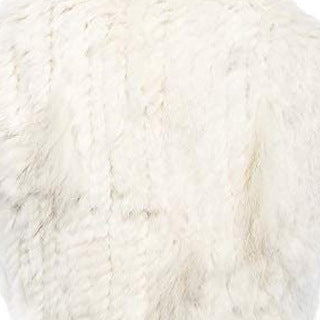 Rabbit Fur Woven Fur Triangle Shawl