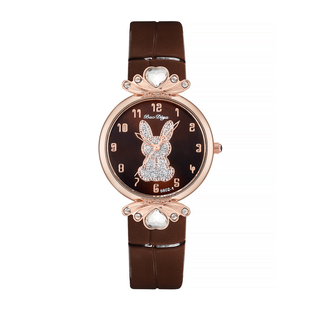Fashion Rabbit Pattern Women's Watch