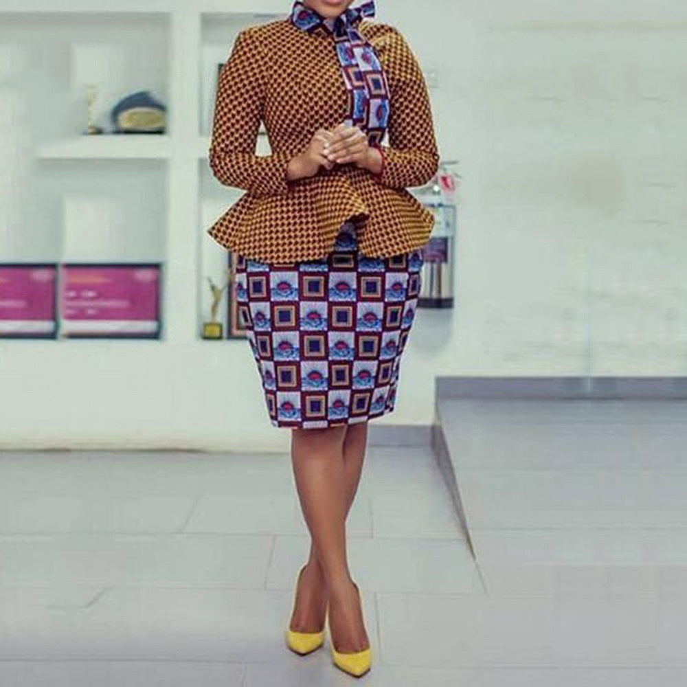 Fashion Women's Printed Two-Piece Set Africa