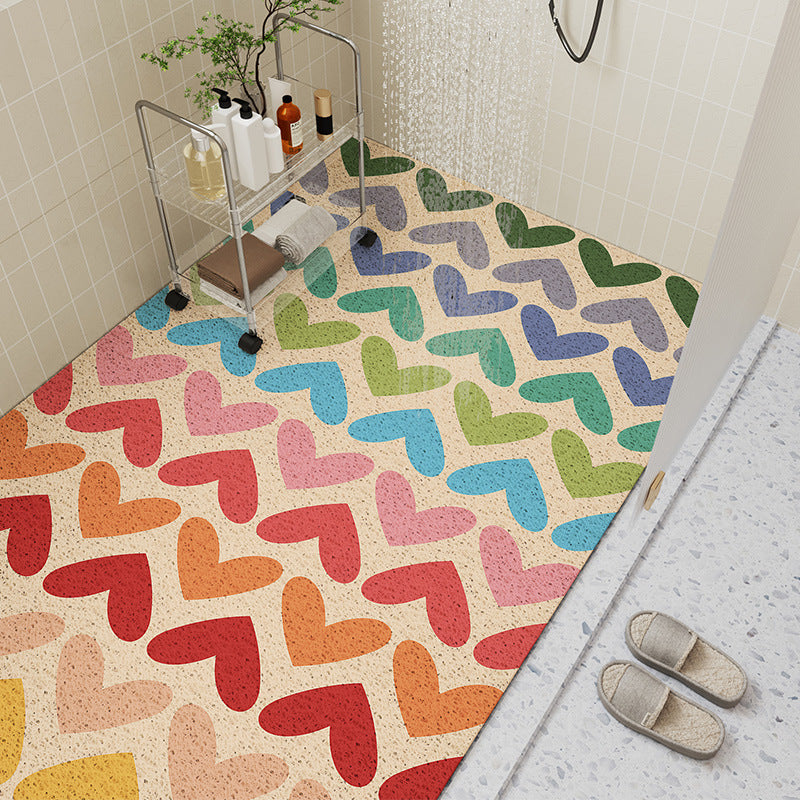 Bathroom PVC Loop Floor Mat Bathroom Anti-Slip Mats