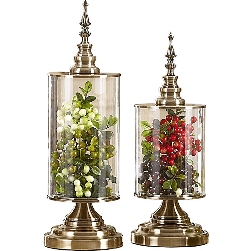 Flower Arrangement Vase Creative Transparent Storage Jar Luxury Decoration Ornaments